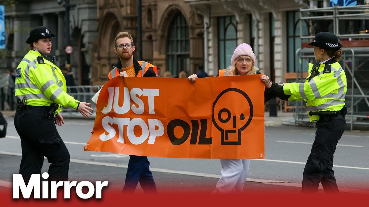 Just Stop Oil Hold Up Traffic In North London | Uk News