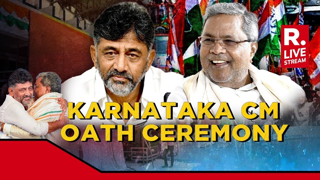 Karnataka Oath Ceremony Live Updates: Siddaramaiah, Dk Shivakumar Sworn In As Cm & Dy Cm