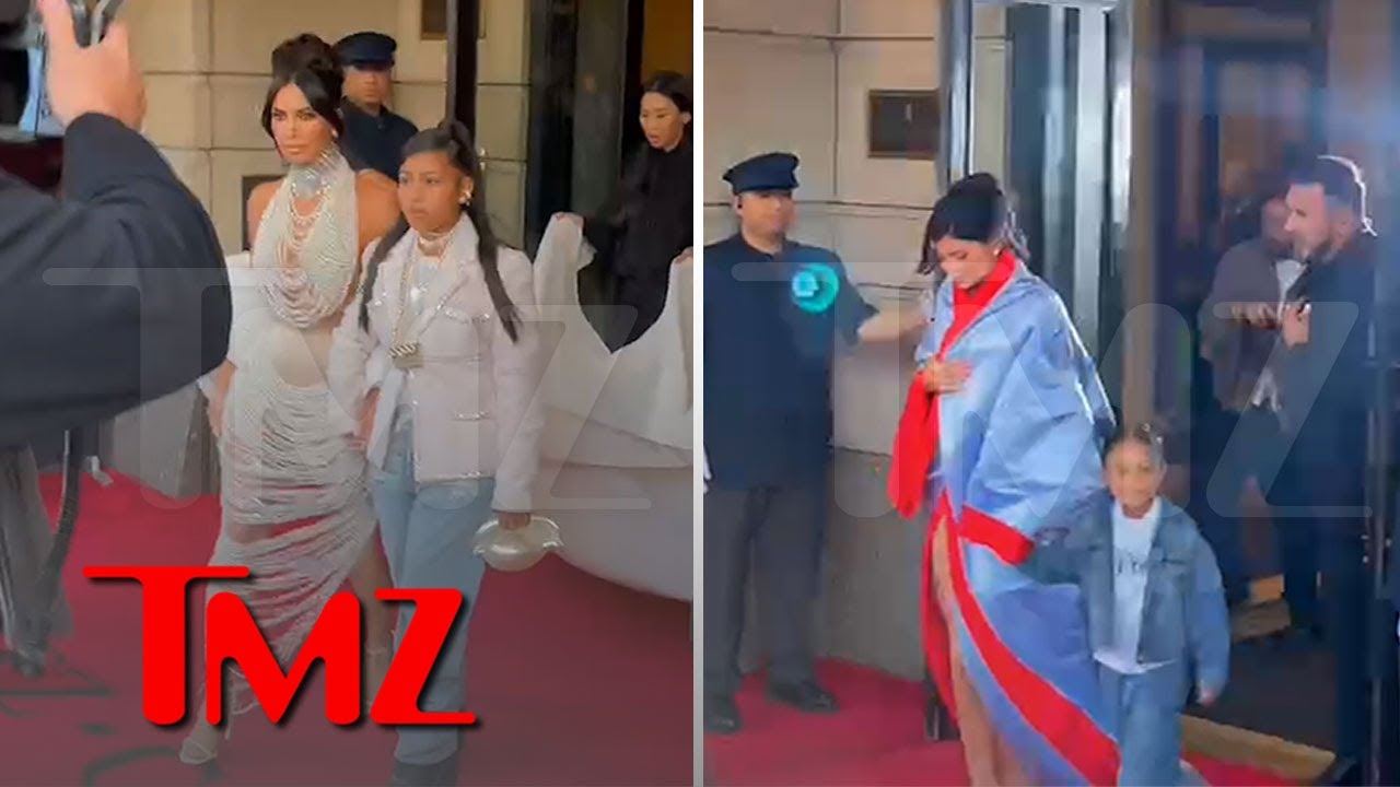 Kim Kardashian, North West, Kylie, And Stormi Hit Met Gala , North’s Debut At The Event | Tmz