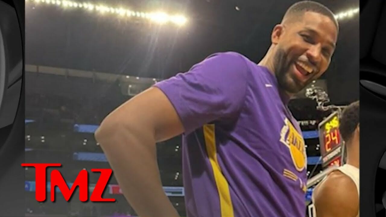 Kim Kardashian Posts Pic Of Tristan Thompson After Lakers Win | Tmz Tv