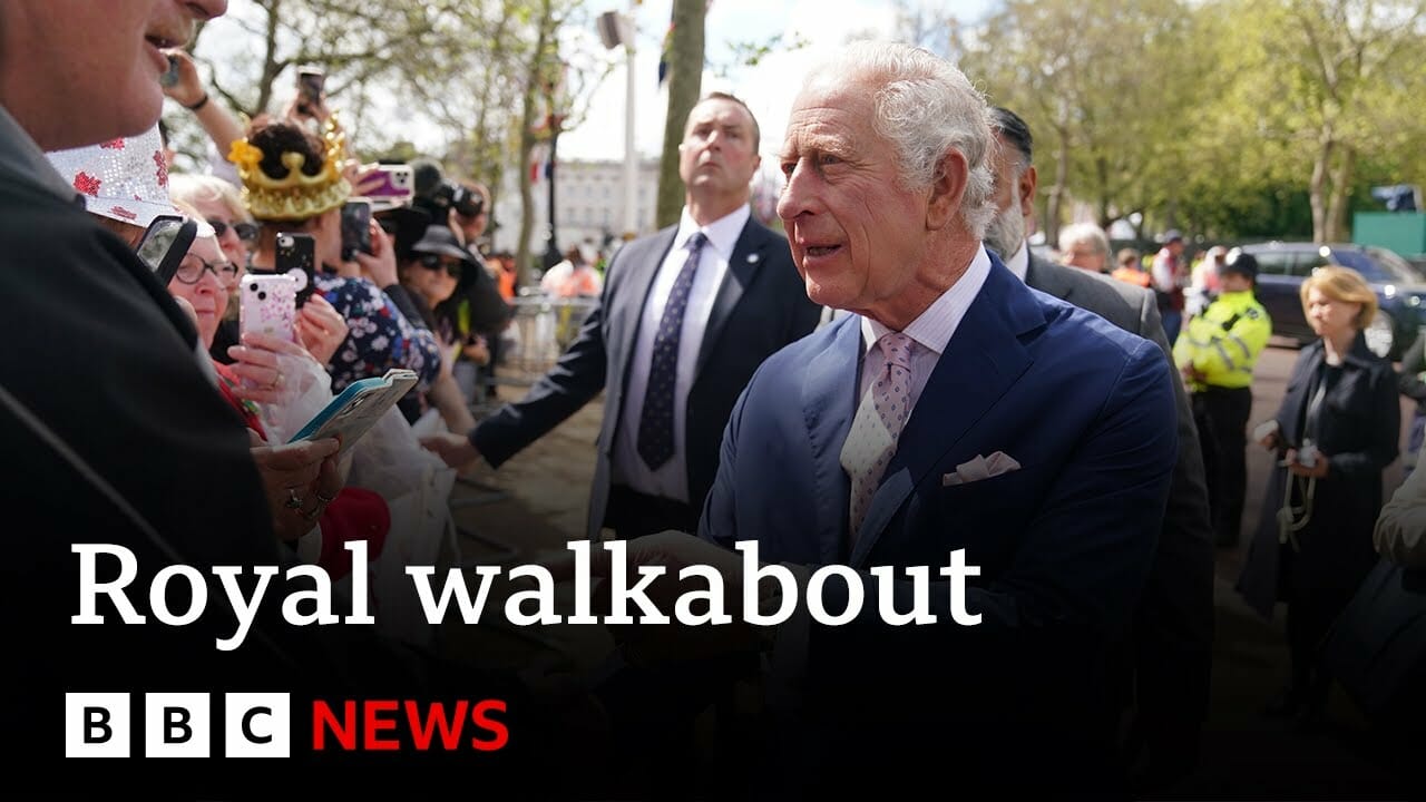 King Charles, Prince William And Kate Greet Public Before Coronation – Bbc News