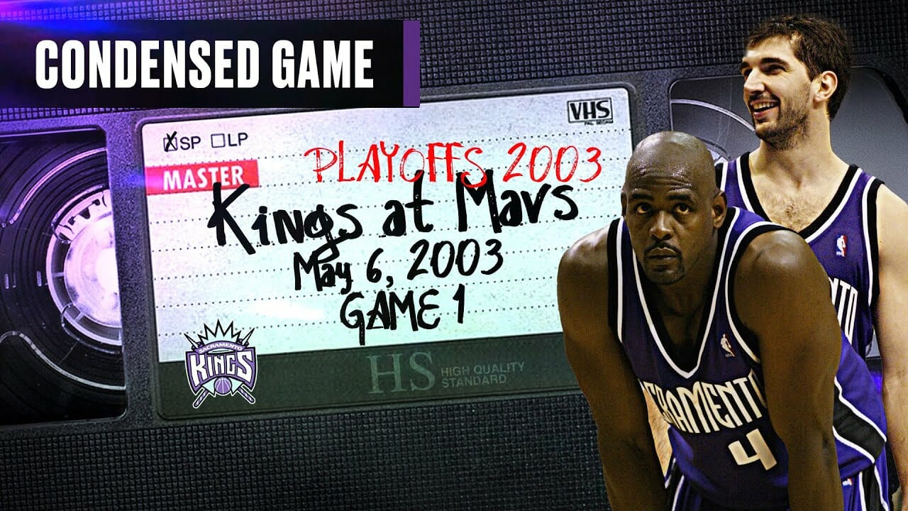 Kings Rout Mavs In Game 1 Of 2003 2nd Round | Kings At Mavericks 5.6.03