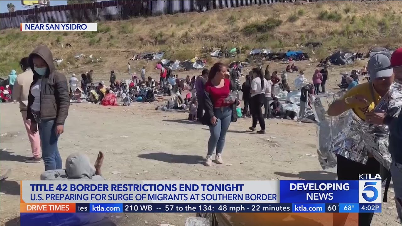 Ktla’s Chip Yost Reports From San Ysidro As Title 42 Ends