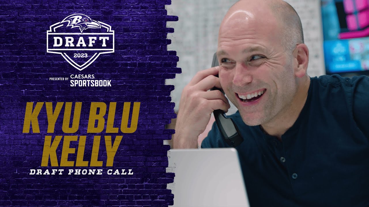 Kyu Blu Kelly’s Draft Day Call From Ravens | Baltimore Ravens