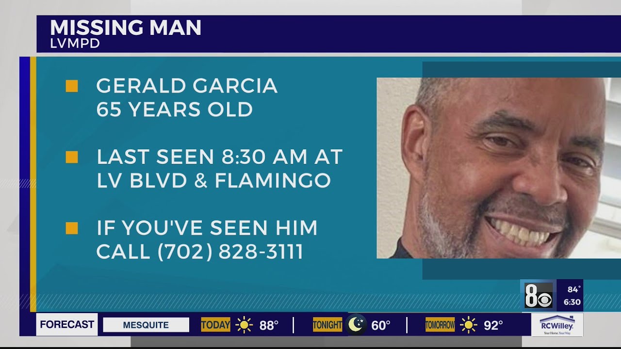 Las Vegas Police Search For Missing 65 Year Old Man