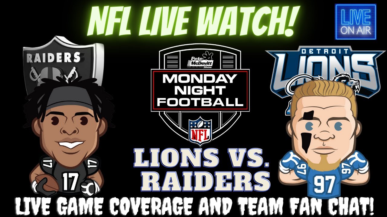 Las Vegas Raiders Vs Detroit Lions || Raiders Vs Lions || Lions Vs Raiders: Live Nfl Fan Stream