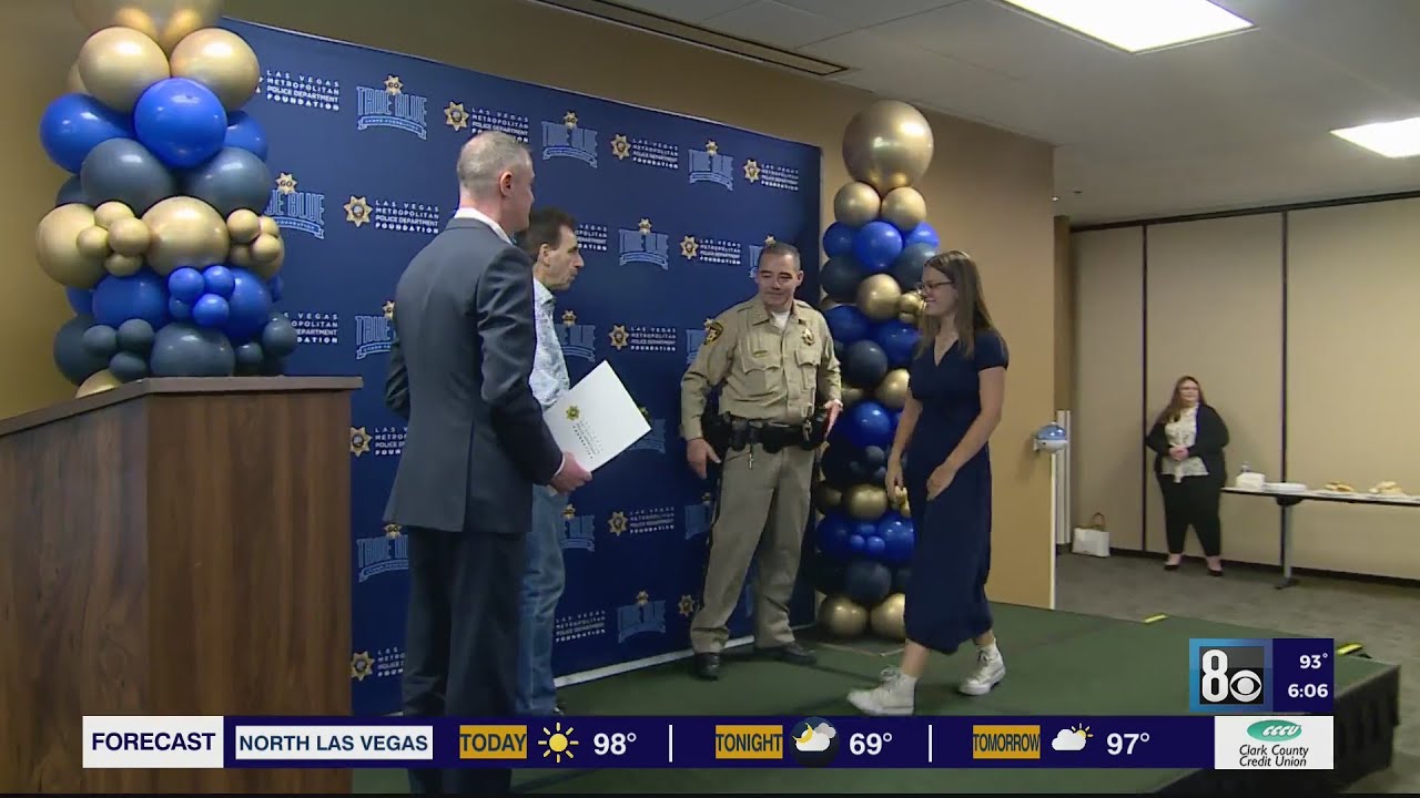 Las Vegas Teens Awarded Memorial Scholarships In Honor Of 2 Slain Police Officers