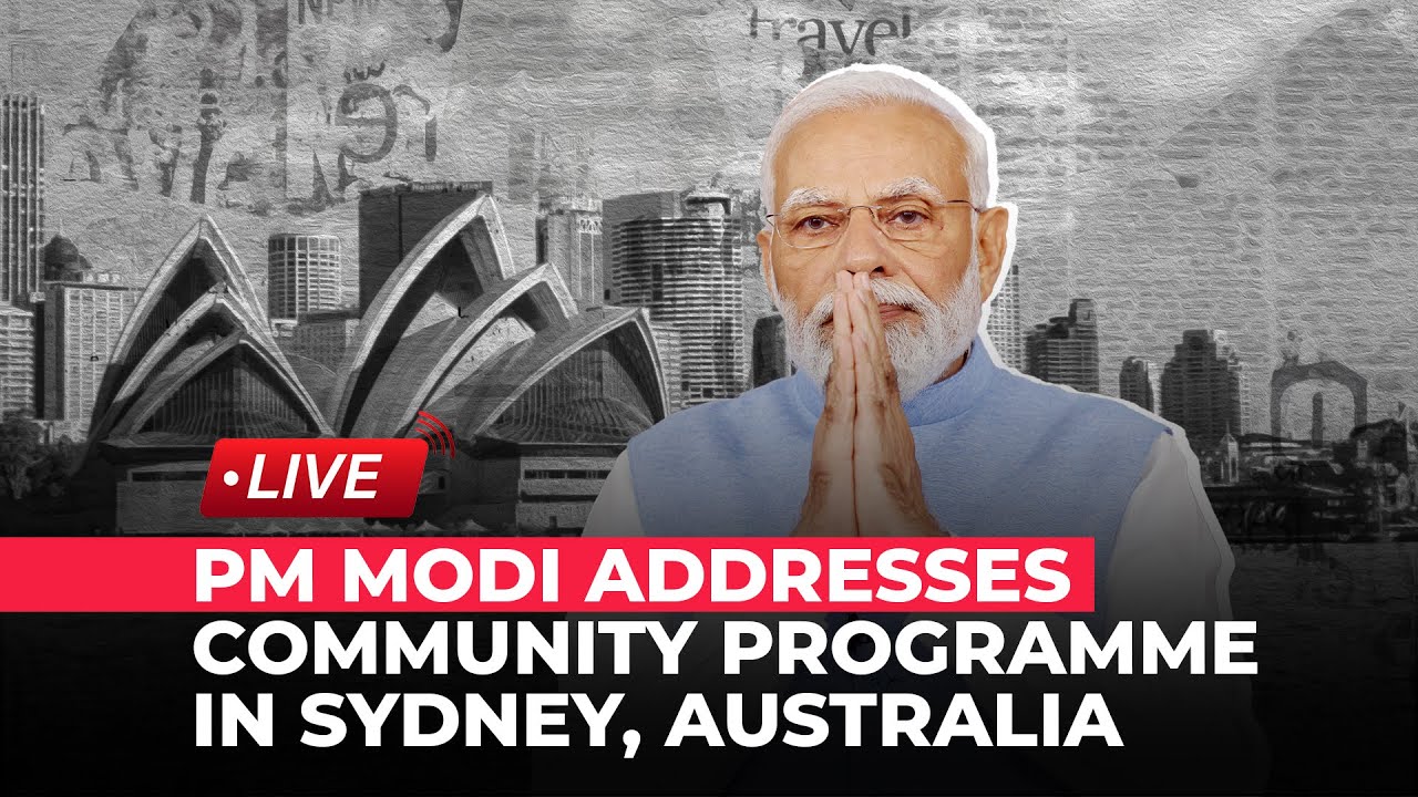 Live | Pm Modi’s Address At Community Programme In Sydney, Australia | The Economic Times | Econ Times