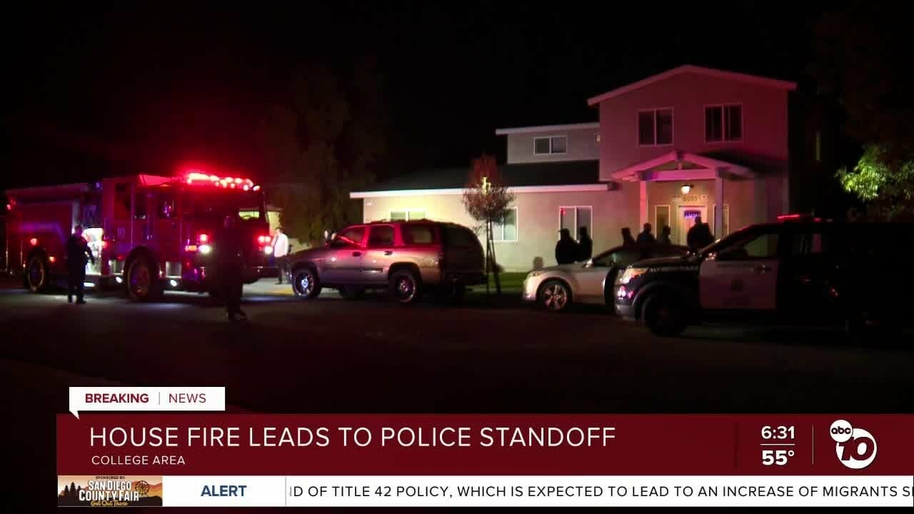 Man Arrested In House Fire Leads To Standoff In The College Area | San Diego News