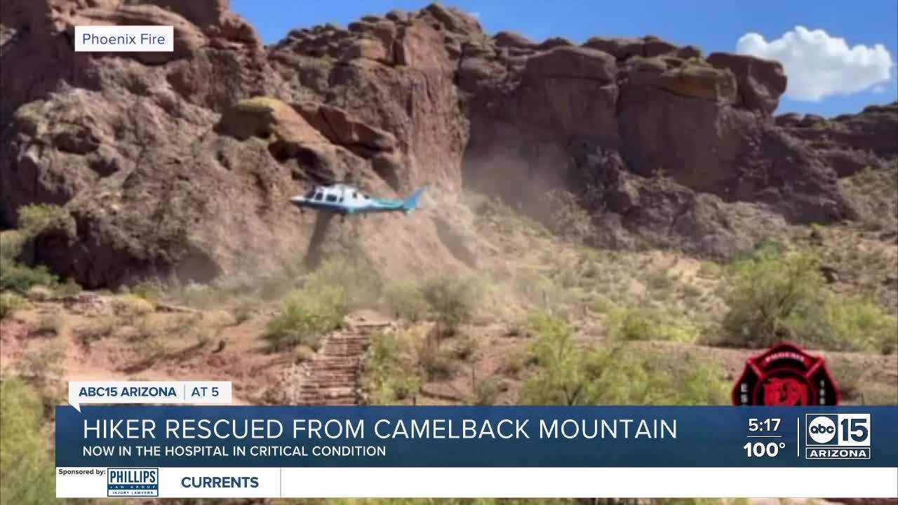 Man In Critical Condition After Suffering Heat Exhaustion On Camelback Mountain Monday