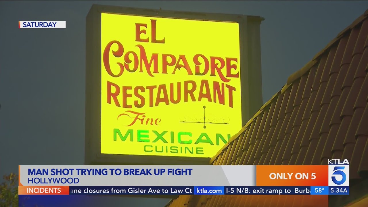 Man Shot While Trying To Break Up Fight Outside Hollywood Restaurant