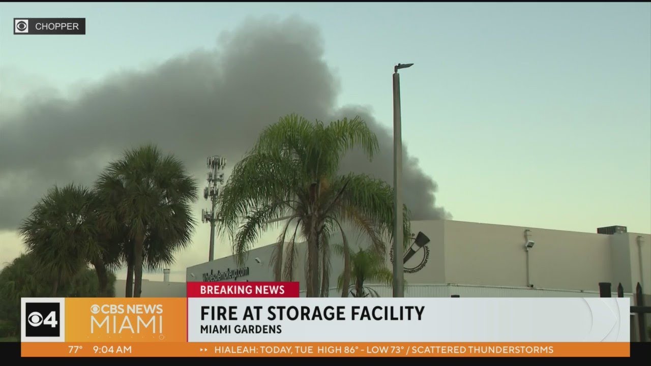 Massive Fire At Miami Gardens Storage Facility