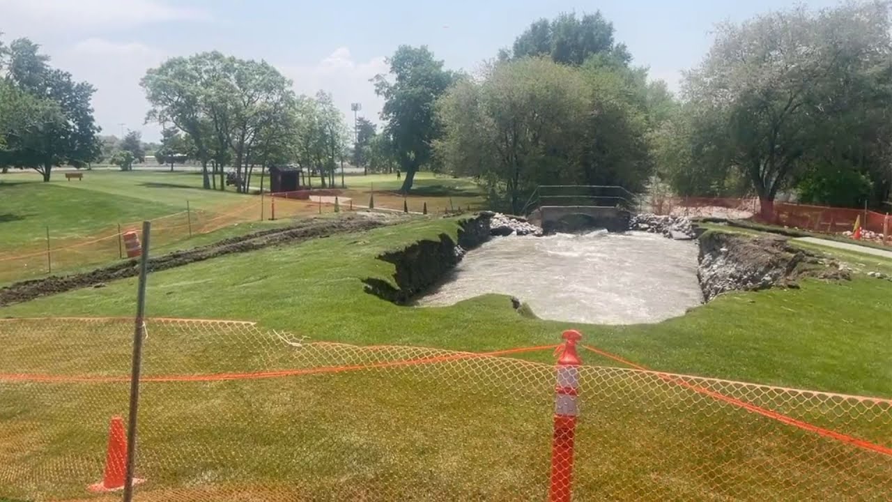 Massive Sinkhole Forms At American Fork Golf Course | Utah News