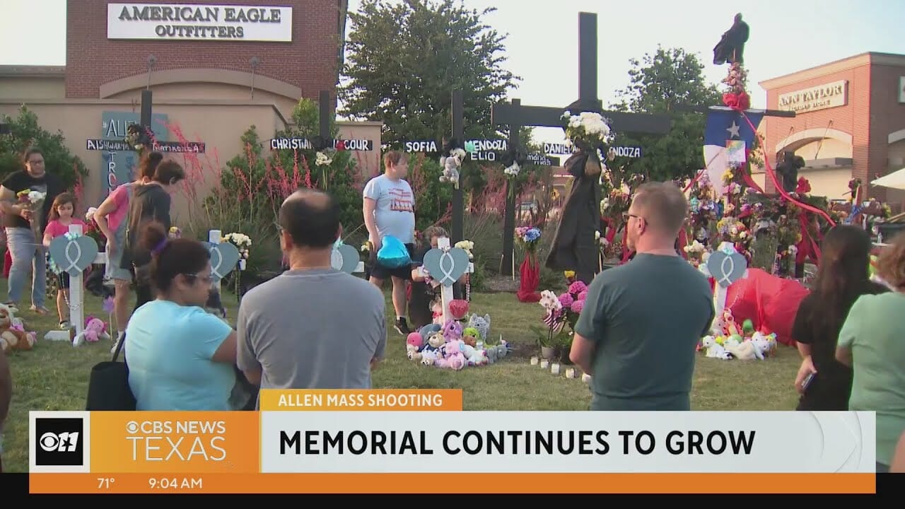 Memorial For Shooting Victims Continues To Grow At Allen Mall | Dallas News