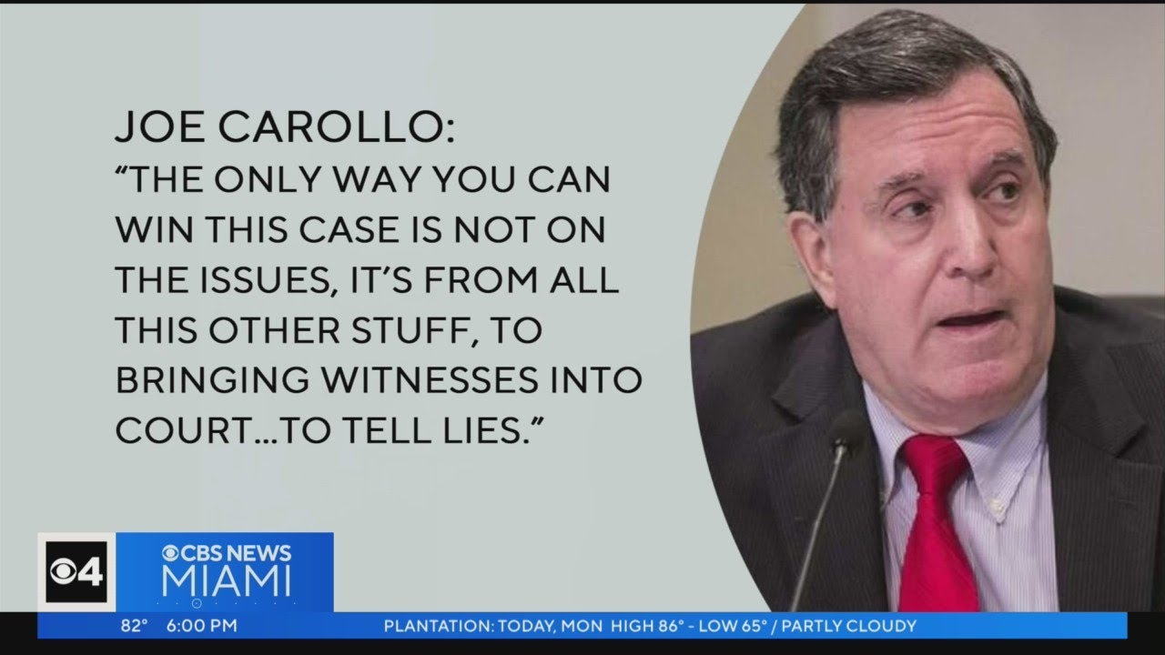 Miami Commissioner Joe Carollo Clashes With Attorney In Court