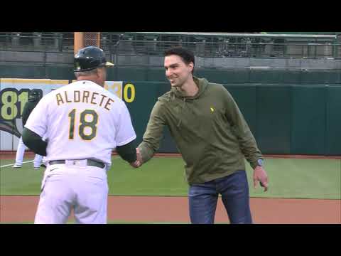 Mlb Oakland Athletics (a’s) Vs. Chicago Cubs (4/17/2023) Ceremonial First Pitch