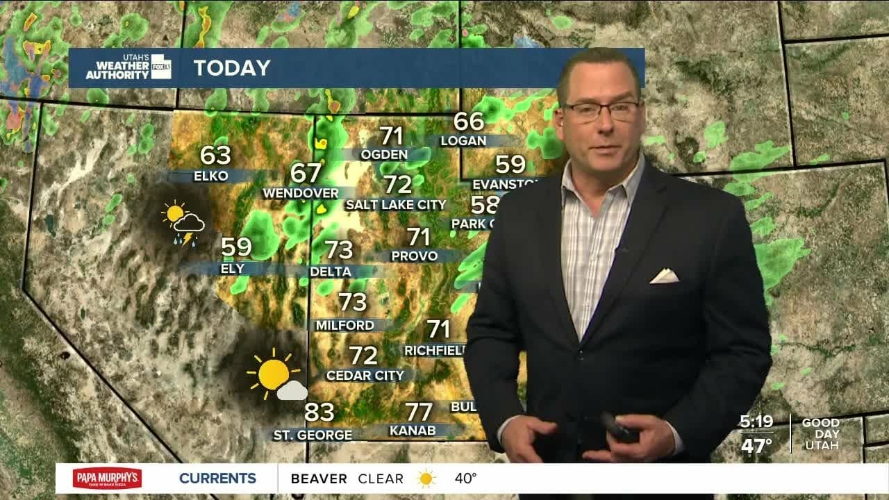 More Showers Today – Monday, May 8 | Utah News