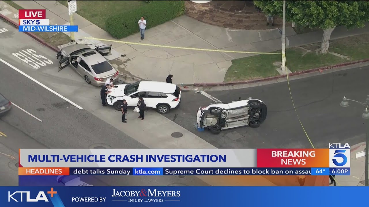 Multi Vehicle Crash Investigation In Mid Wilshire