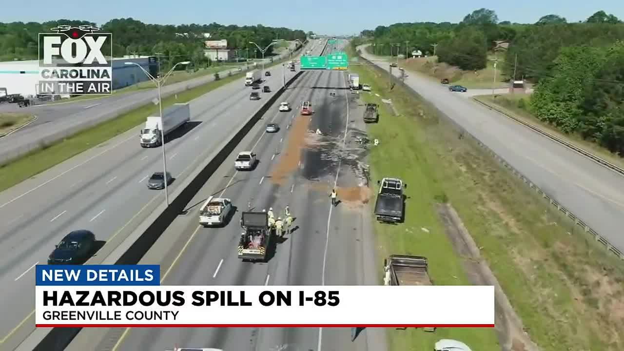 Multiple Crashes Cause Hazardous Spill On I 85