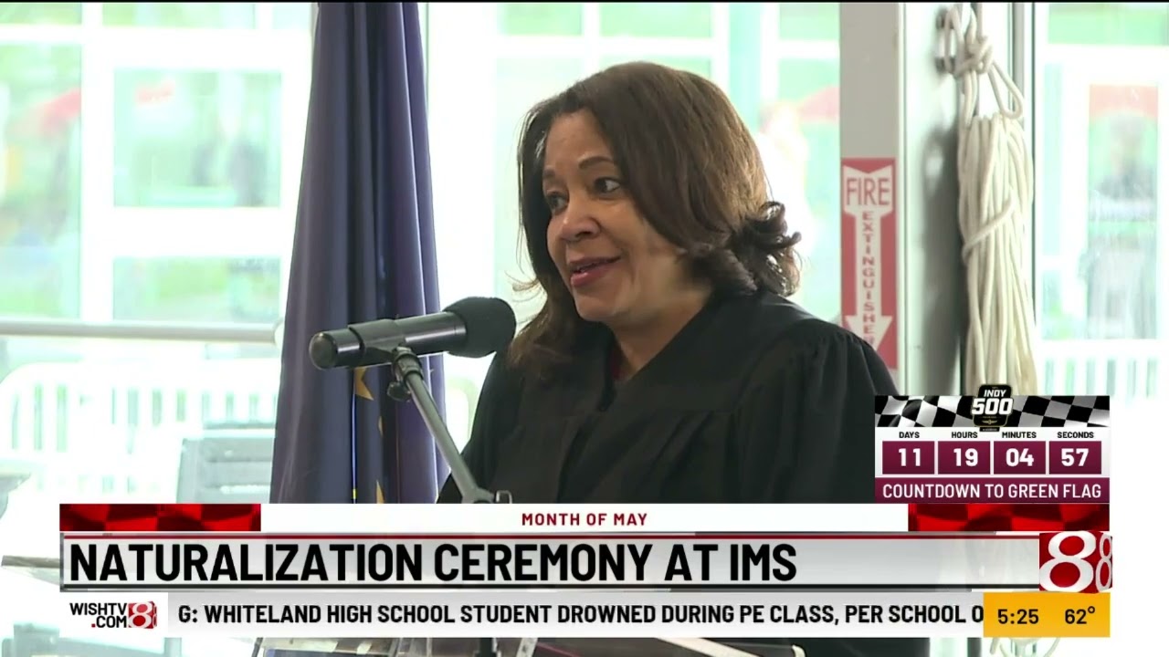 Naturalization Ceremony At Indianapolis Motor Speedway