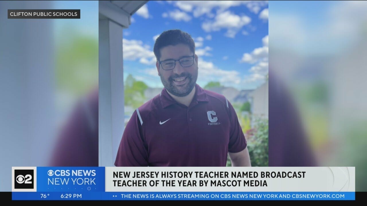 New Jersey History Teacher Named Broadcast Teacher Of The Year