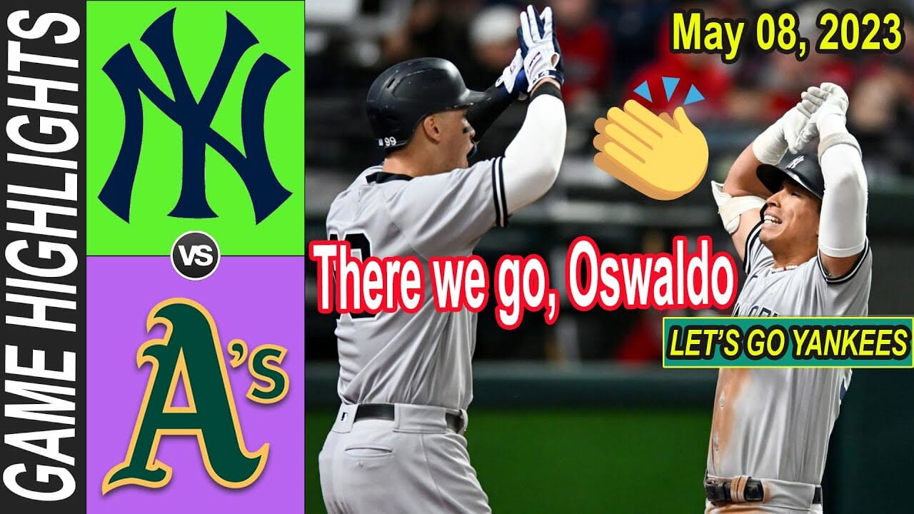 New York Yankees Vs Oakland Athletics Full Highlights May 08, 2023 | Mlb Highlights 2023