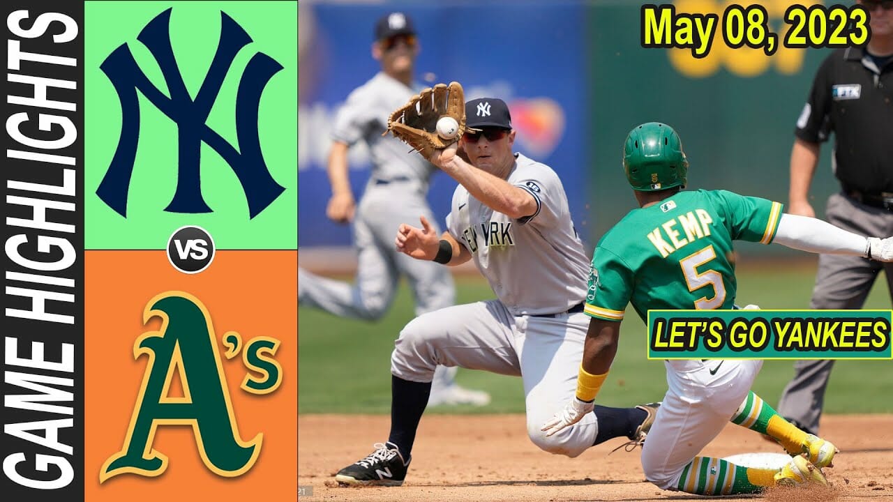 New York Yankees Vs Oakland Athletics Game Highlights May 08, 2023 | Mlb Highlights 2023