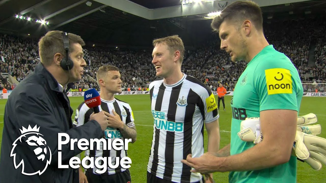 Newcastle United Players React To Champions League Berth | Premier League | Nbc Sports