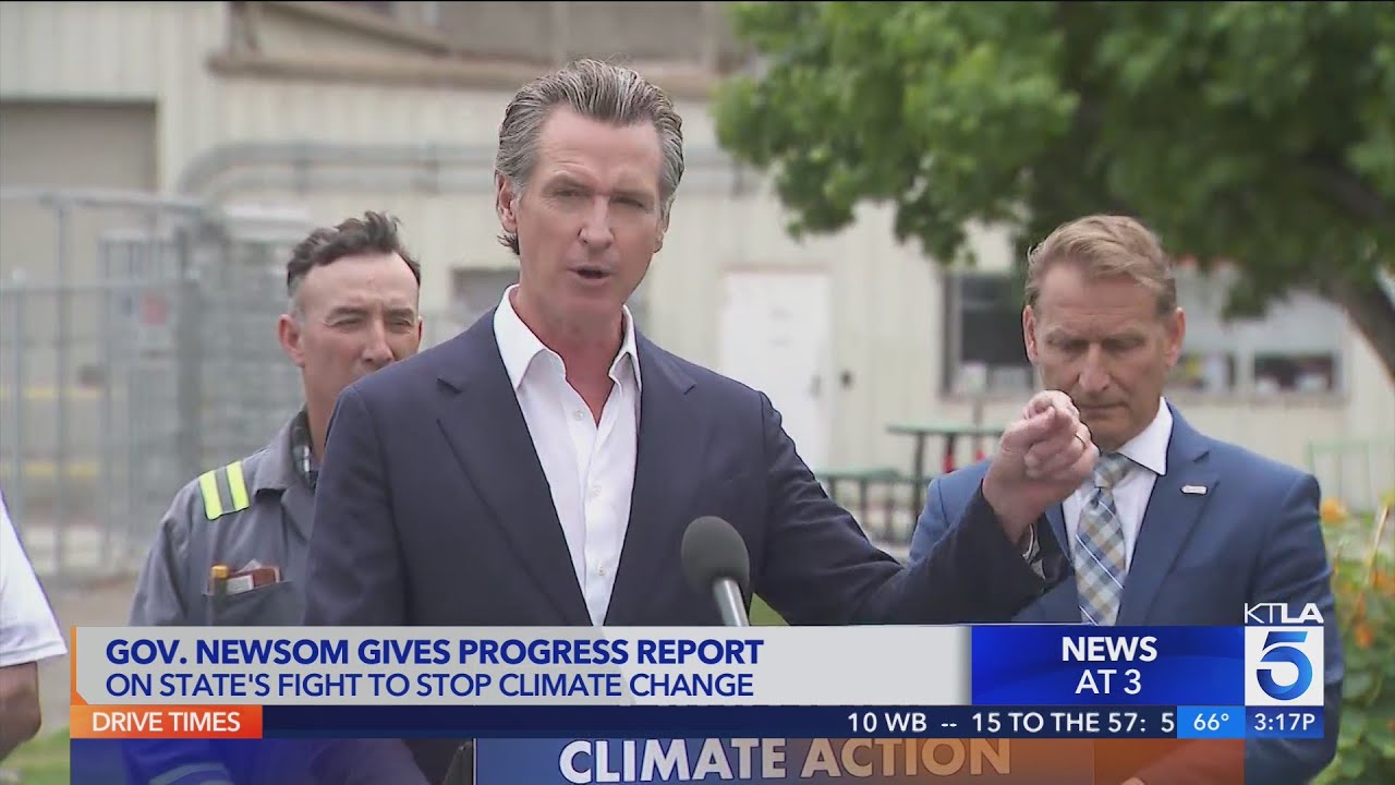 Newsom Visits Socal, Delivers Progress Report On Effort To Combat Climate Change