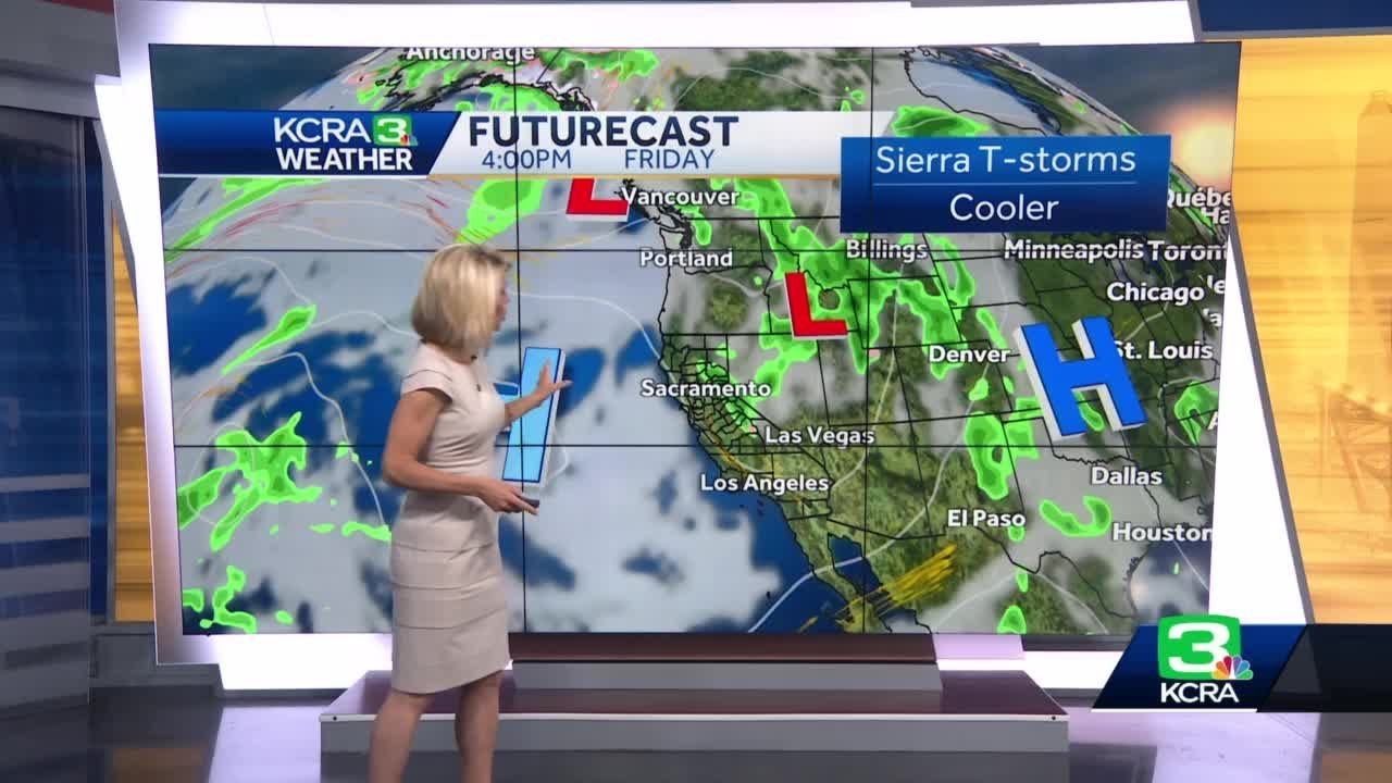 Northern California Forecast: Sierra Thunderstorms Expected Wednesday And Thursday