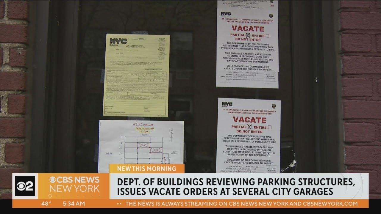 Nyc Dob Issues Vacate Orders For 3 More Garages