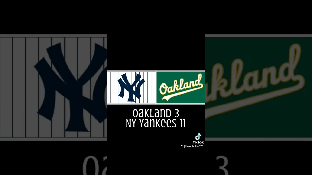 Oakland Athletics 3 New York Yankees 11