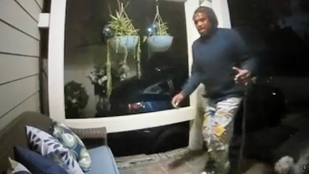 Oakland Blue Hoodie Black Male, Torn Jeans, Pinky Ring, Steals Porch Bench In Temescal