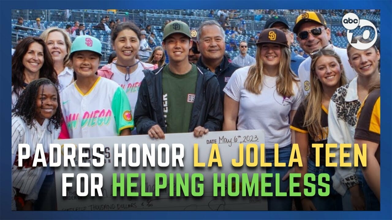 Padres honor La Jolla teenager for her non-profit helping the homeless | San Diego News