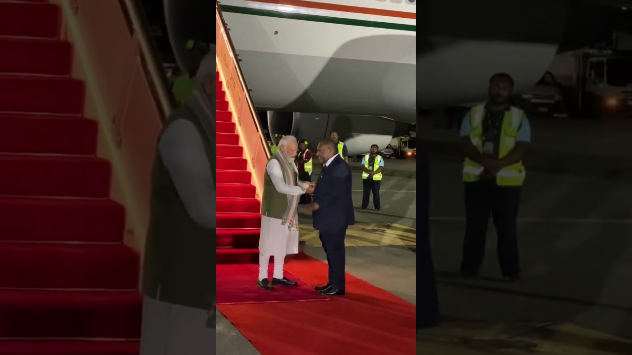 Papua New Guinea Pm James Marape Seeks Blessings, Touches Pm Modi’s Feet In Reverential Gesture