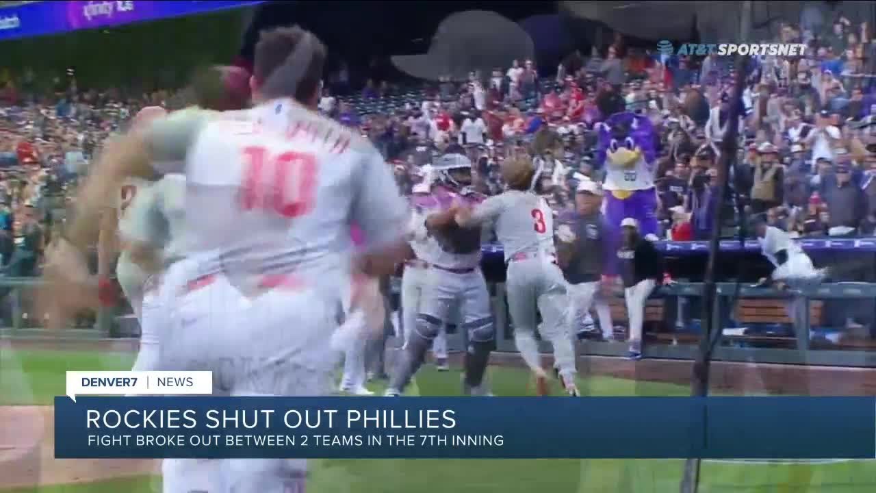 Phillies’ Bryce Harper Ejected After Charging Rockies Dugout