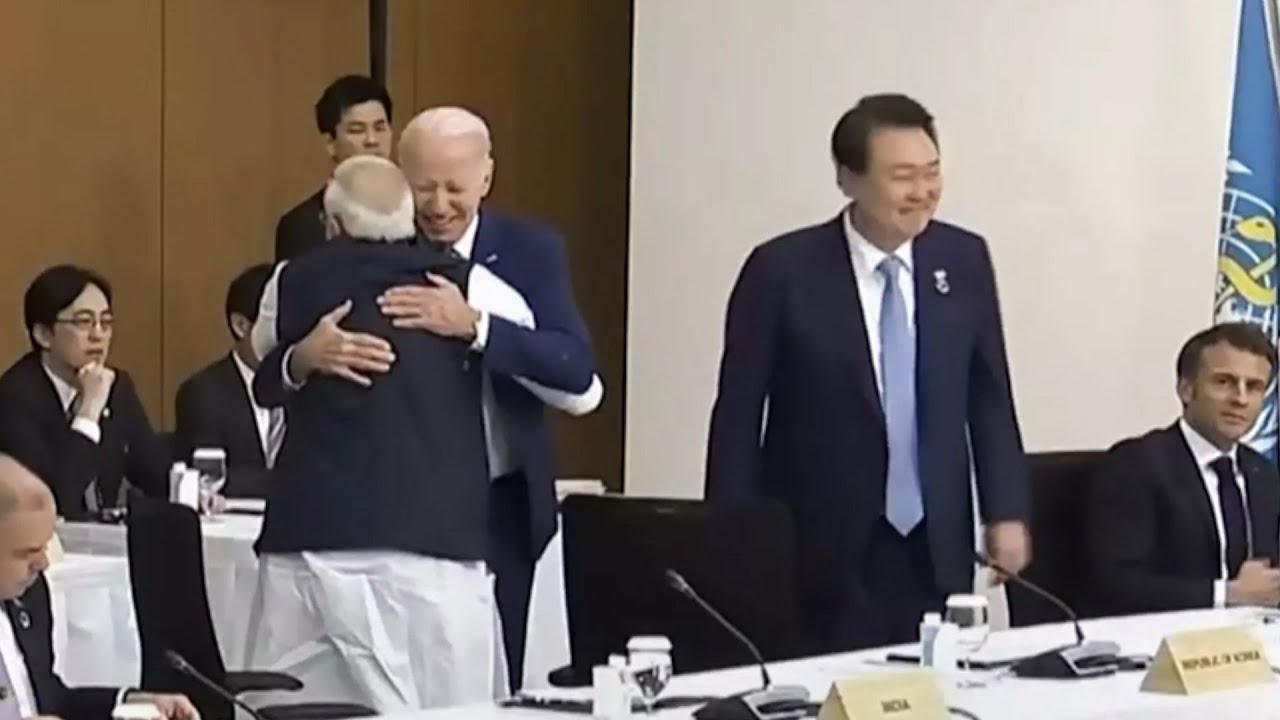 Pm Modi, Us President Joe Biden Share A Hug As They Meet At G7 Summit In Japan, Watch! | Econ Times