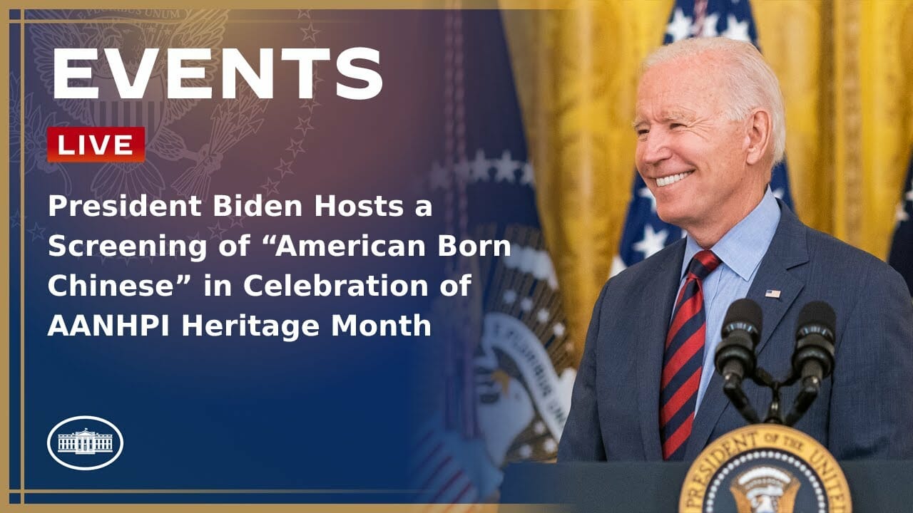 President Biden Hosts A Screening Of “american Born Chinese” In Celebration Of Aanhpi Heritage Month