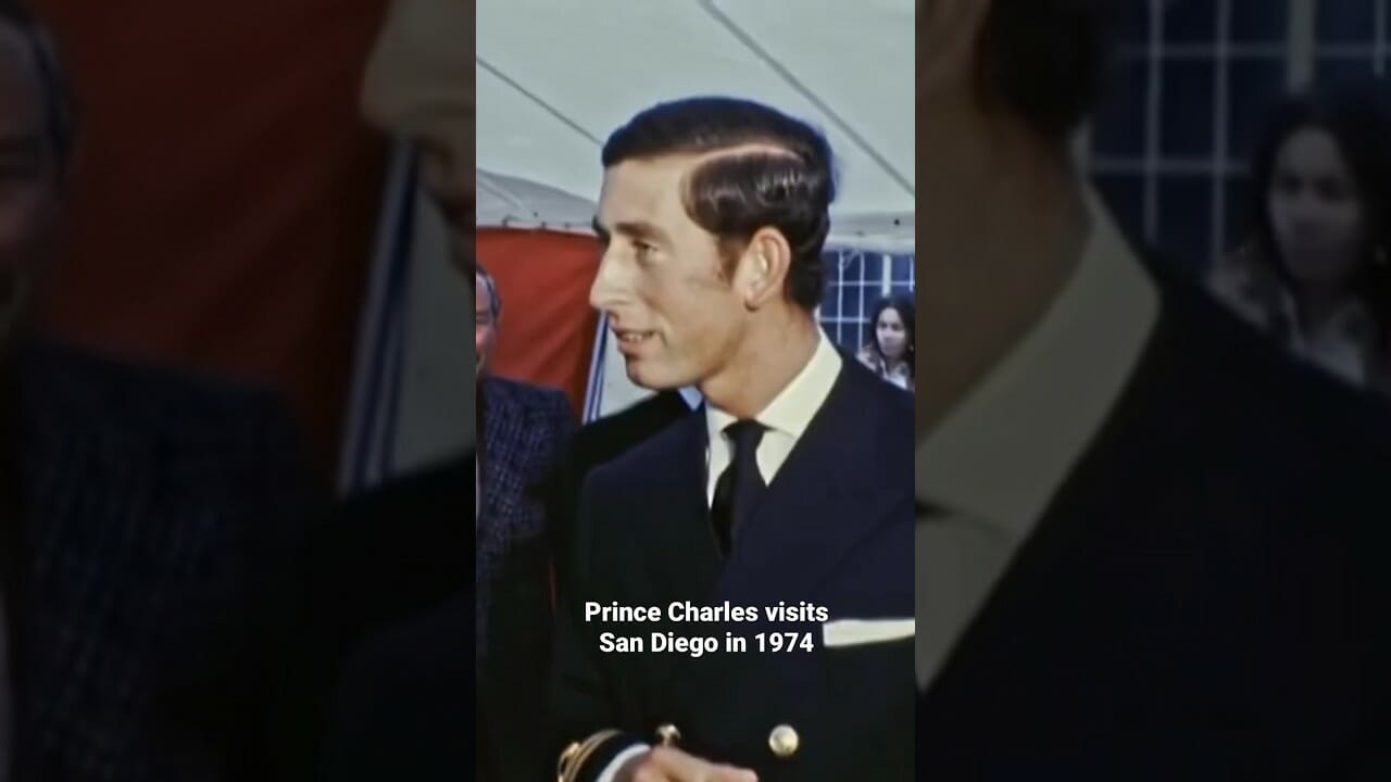 Prince Charles Visited San Diego In March 1974 As An Officer On The British Ship H.m.s Jupiter