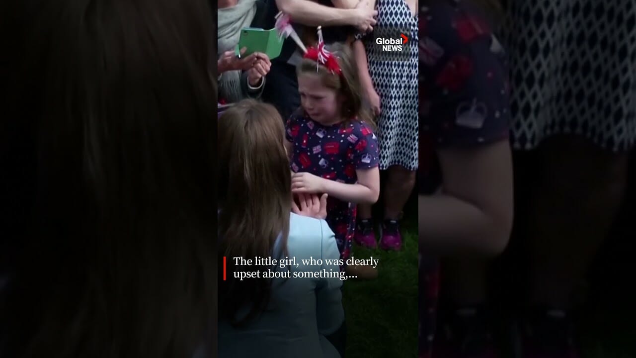 Princess Kate Consoles Little Girl During Windsor Walkabout