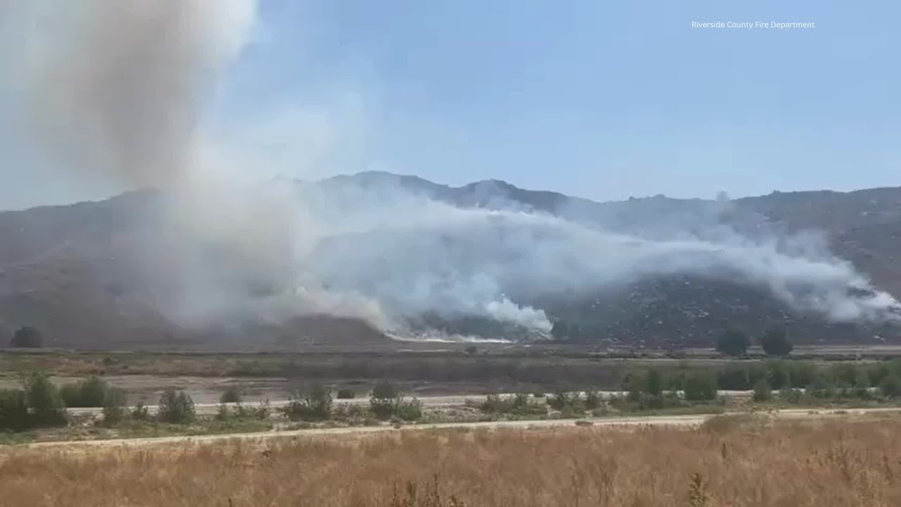 Ramona Fire Burning In Riverside County