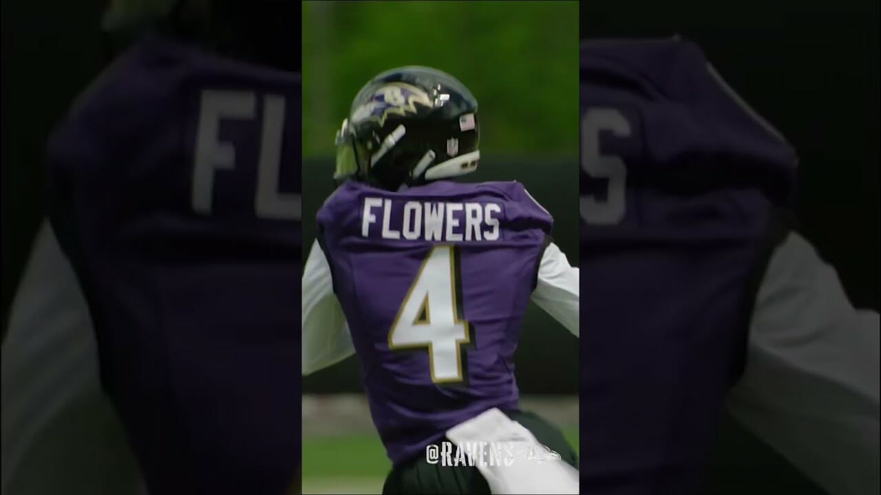 Ravens First Round Draft Pick Wr Zay Flowers Makes His Practice Debut For Ravens Rookie Camp #shorts