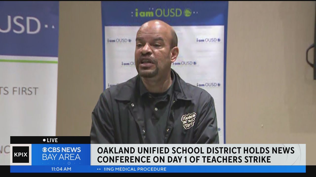 Raw Video: Ousd President Mike Hutchinson On Day 1 Of Teachers Strike