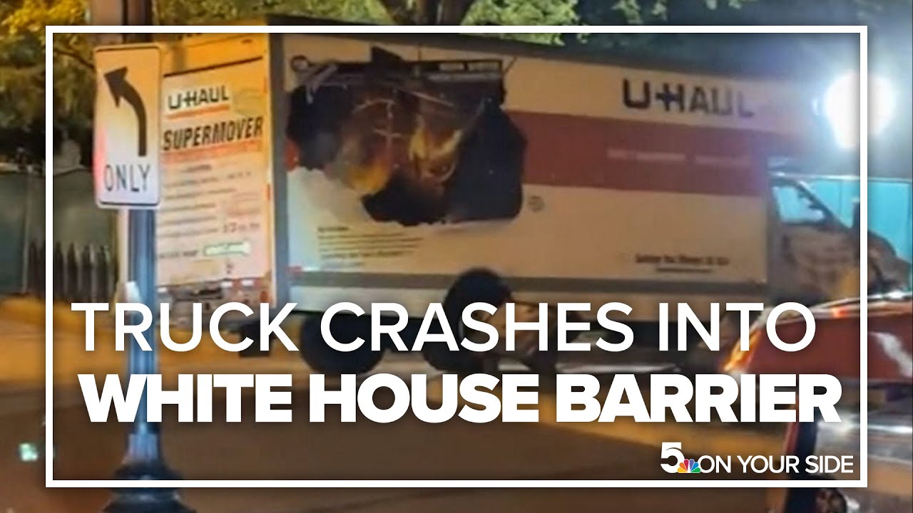 Raw Video: U Haul Truck Crashes Into Barrier Surrounding White House | St. Louis News