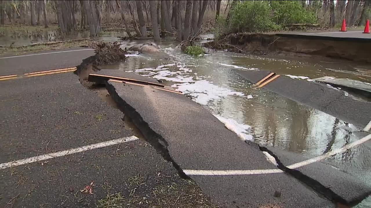 Recent Rainfall Wreaks Havoc On Cherry Creek State Park, Leaves Behind Damaged Roadways