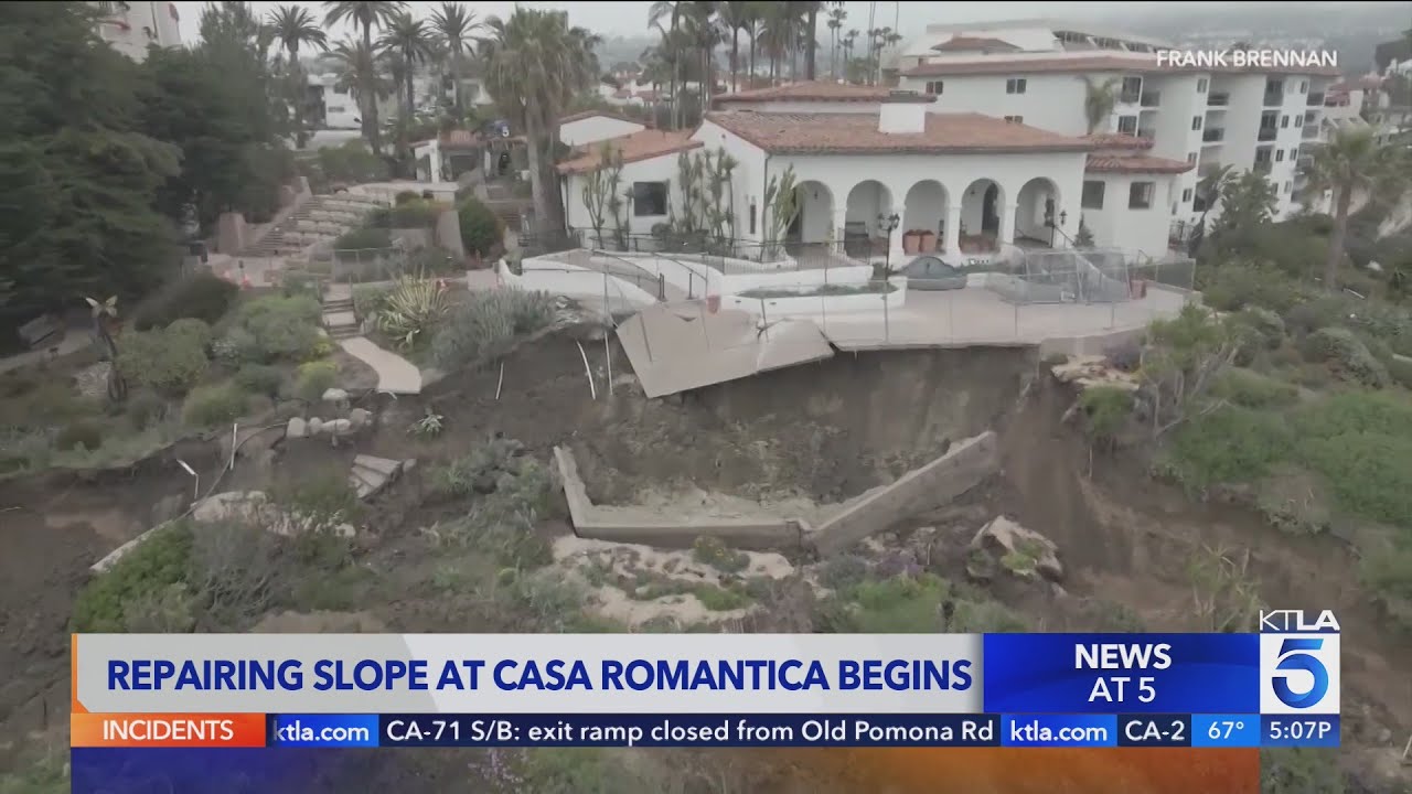 Repairs At Historic Casa Romantica In San Clemente Begin