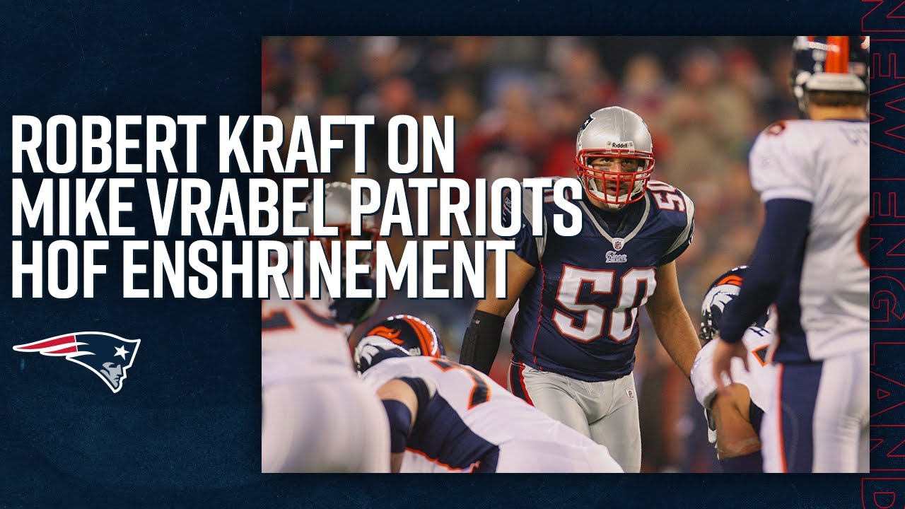 Robert Kraft Congratulates Former Patriots Mike Vrabel For 2023 Patriots Hall Of Fame Enshrinement