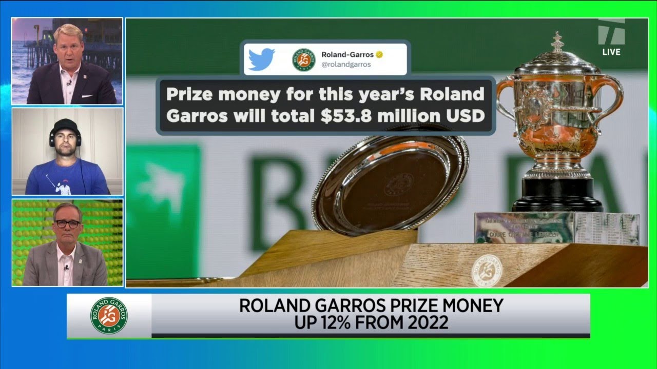 Roland Garros Increases Prize Money In 2023 | Tc Live | Tennis News