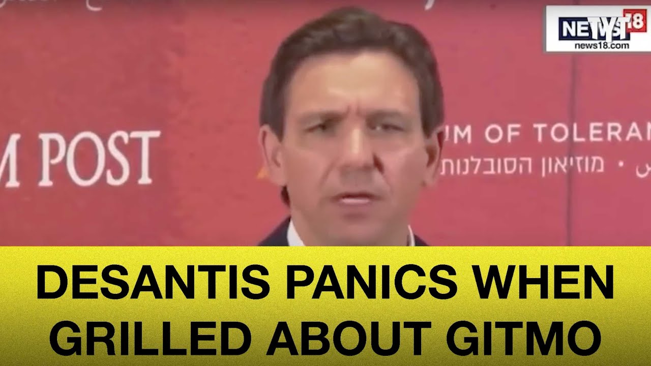 Ron Desantis Panics When Asked About Gitmo Work