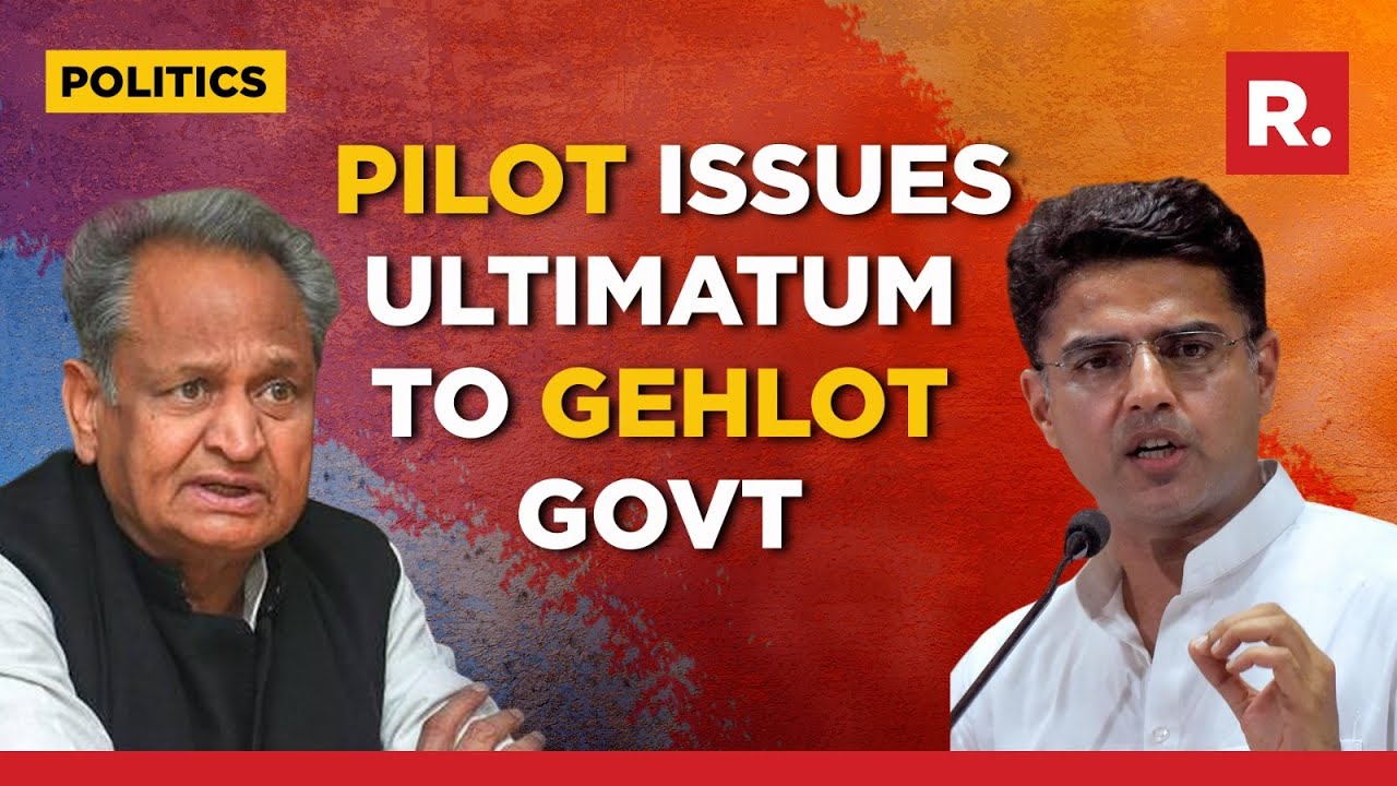 Sachin Pilot Issues 15 Day Deadline To Gehlot Govt To Fulfil Promise On Corruption